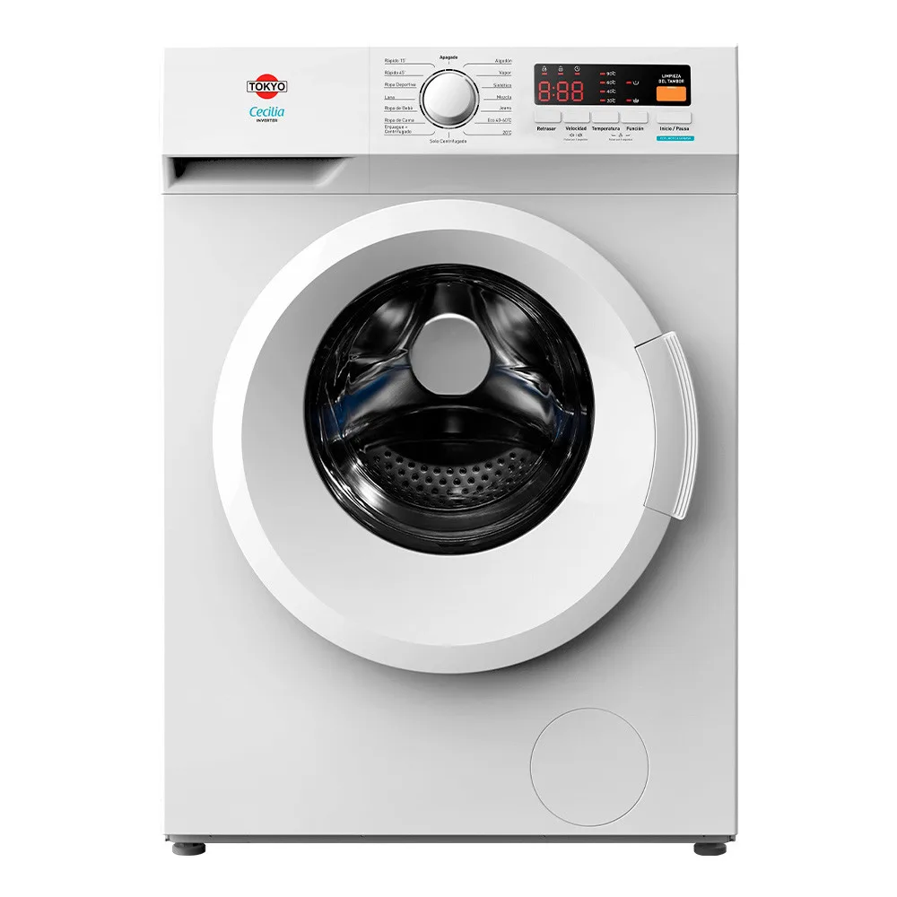 LAVARROPAS AUTOMATICA TOKYO CECILIA INVERTER 8KG 1400RPM - TOKYO - Lavarropas - Rapidito - Loma Grande