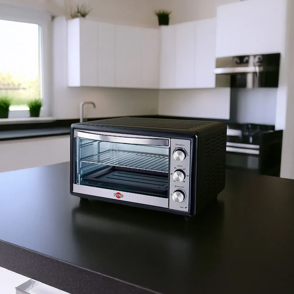 Miniatura 2 - HORNO ELECTRICO TOKYO LISTO PLUS 46LTS NEGRO 2REJ/1BAND/1REC.MIG./1AGARRAD. 250 - TOKYO - Horno Eléctric…