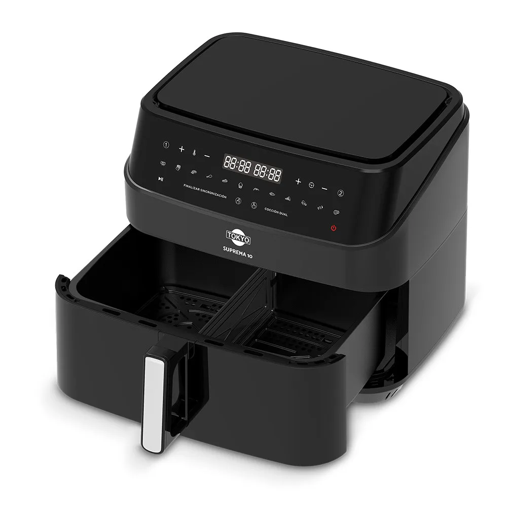 Miniatura 3 - AIR FRYER TOKYO SUPREMA 10LTS DOBLE CANASTA C/DIVISOR EXTRAIBLE 200°C 2400W - TOKYO - Freidora - Rapidit…