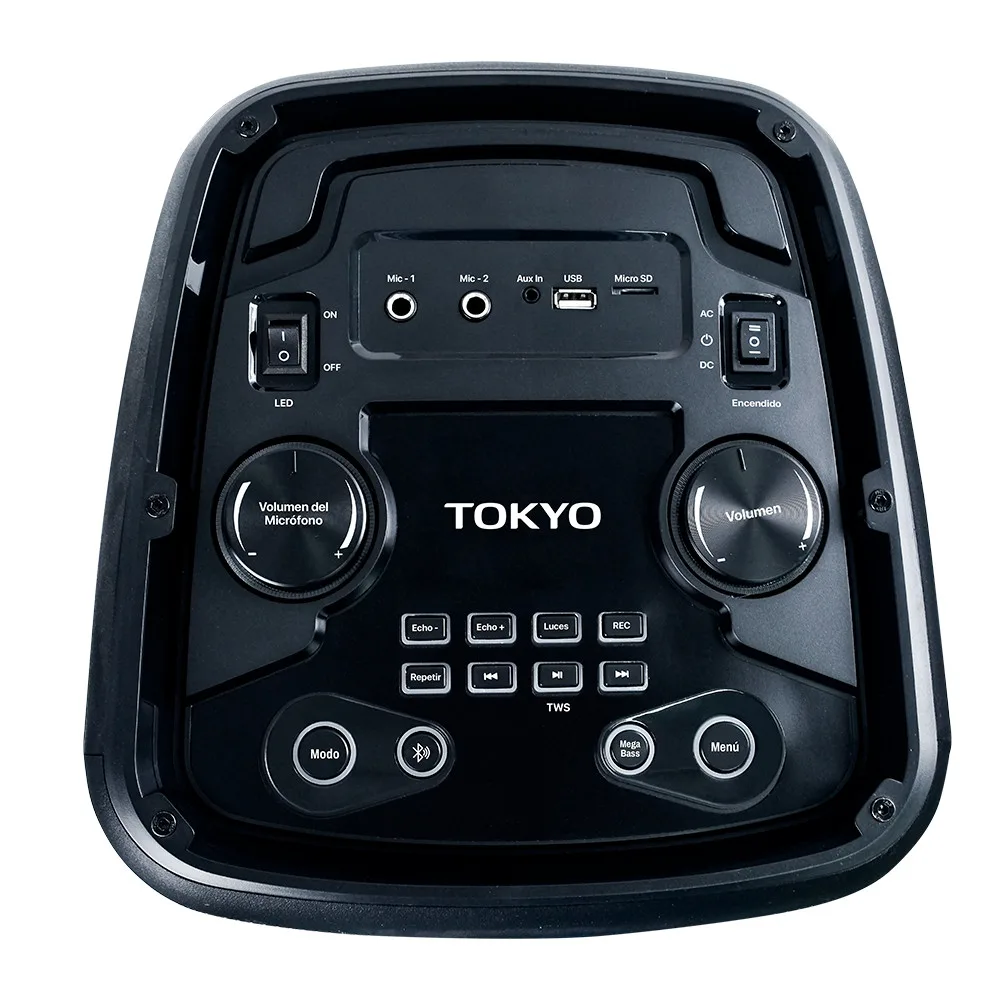 Miniatura 3 - PARLANTE TOKYO PARTY PRO 17" BATERIA 12V/4500MAH 100RMS BLUETOOH FM/USB 1 MIC. - TOKYO - Equipos de Sonid…