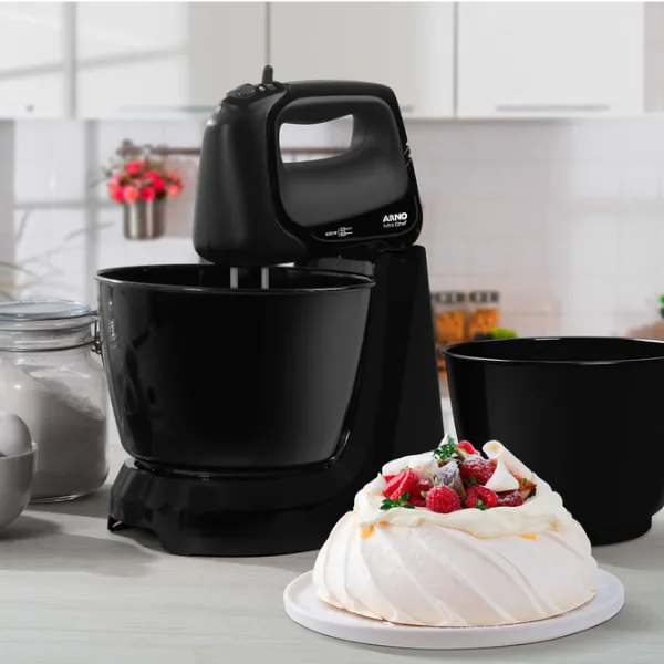 Miniatura 3 - BATIDORA MINI CHEF ARNO H11 4V 2 BOWLS NEGRO 220V - TOKYO - Batidora - Rapidito - Loma Grande