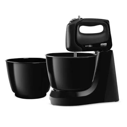 BATIDORA MINI CHEF ARNO H11 4V 2 BOWLS NEGRO 220V - TOKYO - Batidora - Rapidito - Loma Grande