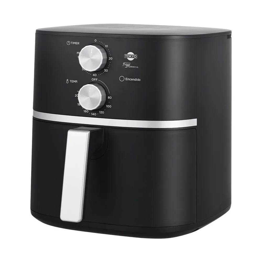 AIR FRYER TOKYO FRIGGE CYCLONE 5,2L 200°C ANTIADHERENTE TIMER 60 MIN - TOKYO - Freidora - Rapidito - Loma Grande