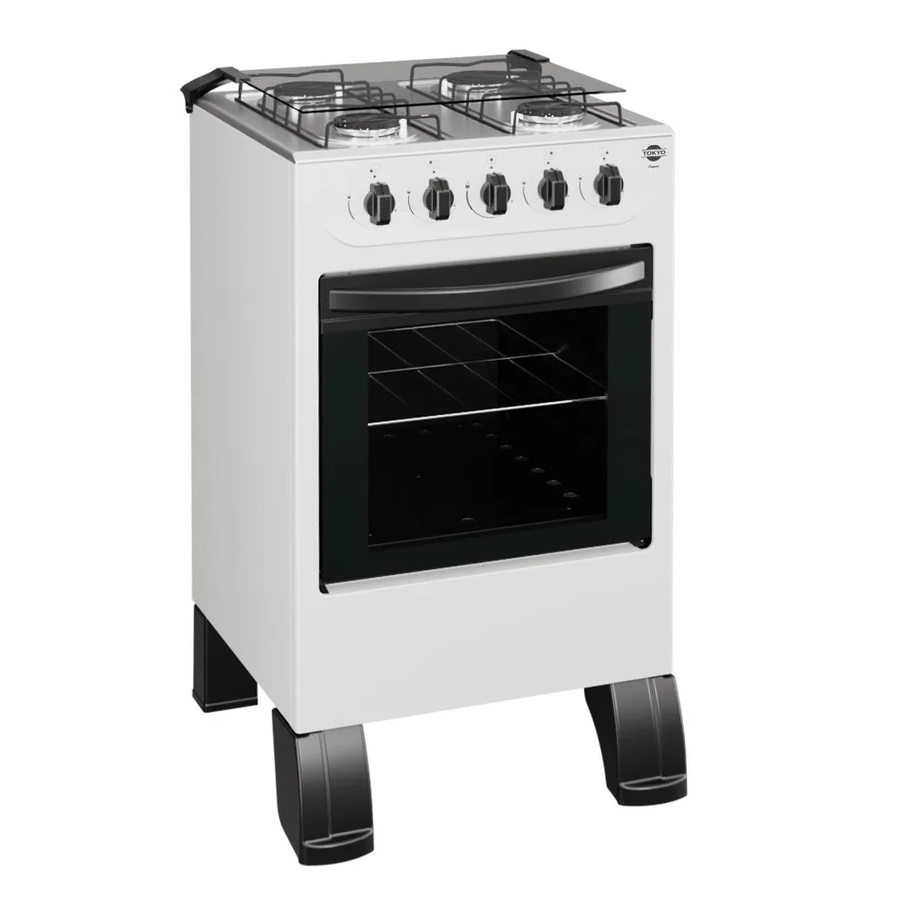 Miniatura 3 - COCINA A GAS TOKYO FLAMEX BLANCO 4H MESA INOX TAPA DE VIDRIO HORNO LIMPIA FACIL - TOKYO - Cocina - Rapidi…