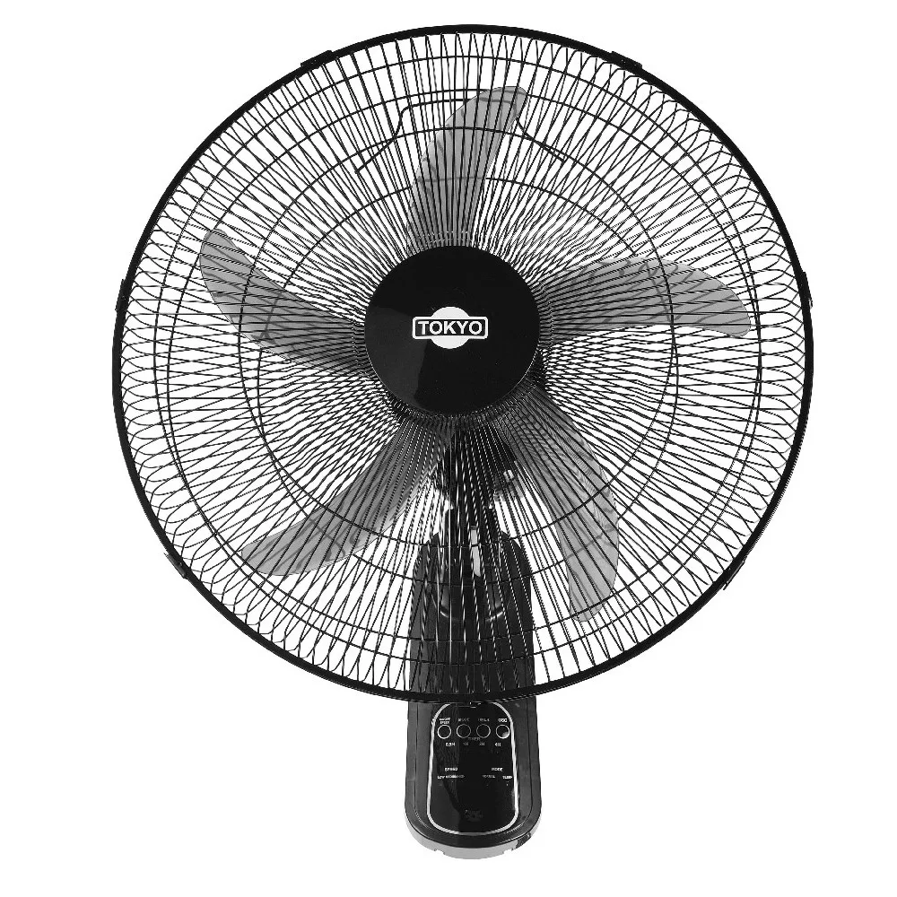 VENTILADOR TOKYO DE PARED 18 TOP18C C/CONTROL 5ASPAS ABS 3VEL 75W 1300RPM - TOKYO - Ventilador de pared - Rapidito - Lo…