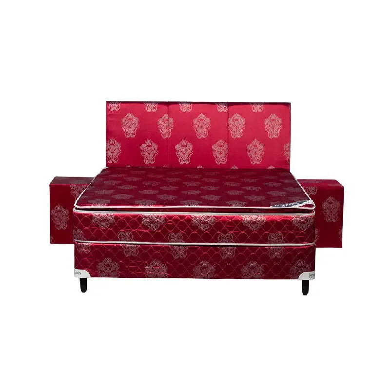 CAMA SOMMIER KOALA DORMILON 140X190 BORDO - KOALA - Sommier - Rapidito - Loma Grande