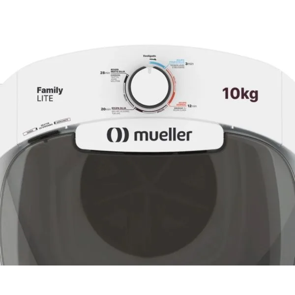 Miniatura 2 - LAVARROPAS MUELLER MLT 10C BB5E BLANCO POPTANK 10K - MUELLER - Lavarropas - Rapidito - Loma Grande