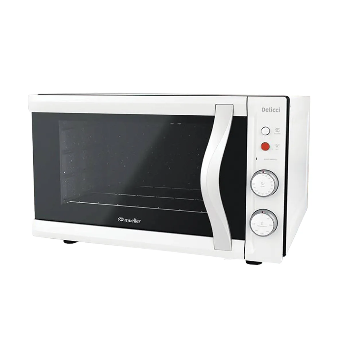 Miniatura 2 - HORNO MUELLER 44LTS DELICCI C/TIMER BLANCO - MUELLER - Horno Eléctrico - Rapidito - Loma Grande