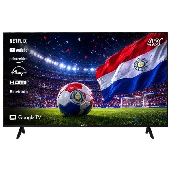 TV MIDAS 43" FHD LED SMART GOOGLE TV FRAMELESS SERIE MD-XP43GTV - MIDAS - Televisores - Rapidito - Loma Grande