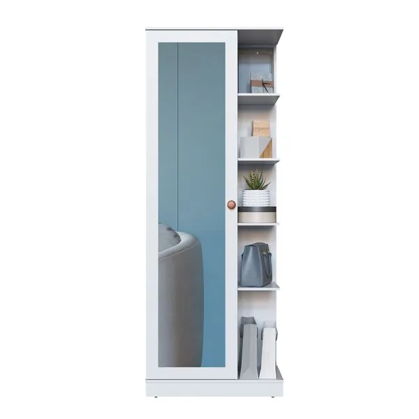 Miniatura 1 - ZAPATERA 680 1PUERTA CON ESPEJO CAMILLE 6202 - ABBA - Muebles - Rapidito - Loma Grande
