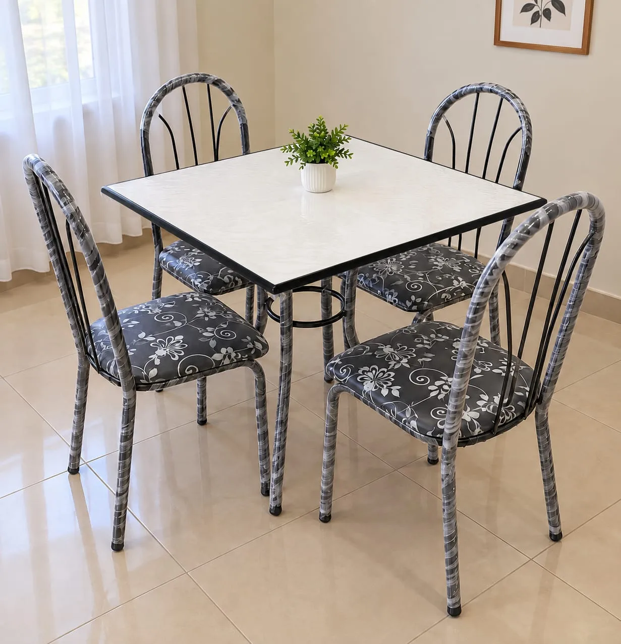 Miniatura 1 - JUEGO DE COMEDOR ECONOMICO DE 4 SILLAS - METAL HOGAR - Muebles - Rapidito - Loma Grande